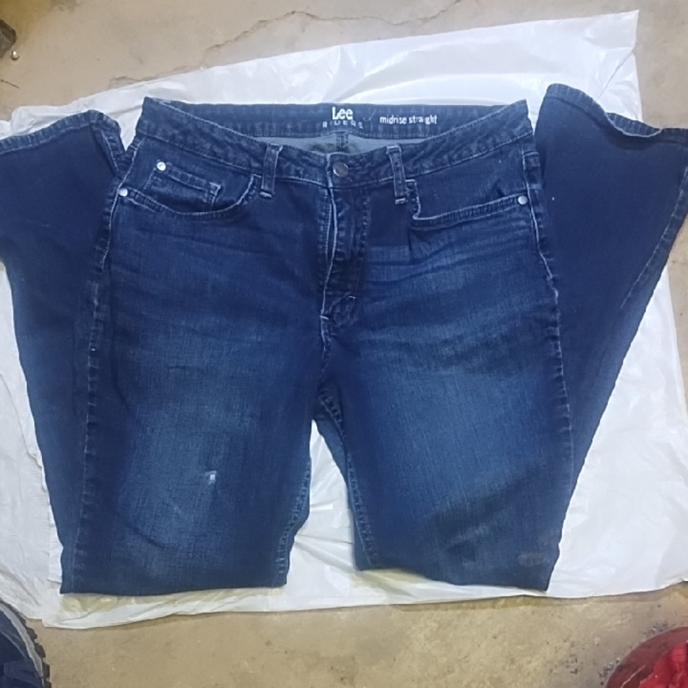 #2121 Lee Women's Dark Blue Straight Leg Jeans